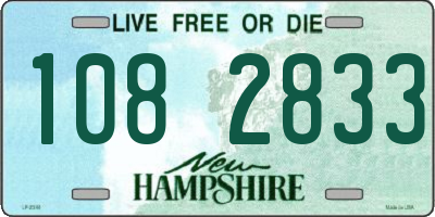 NH license plate 1082833
