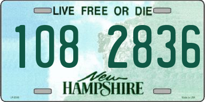 NH license plate 1082836