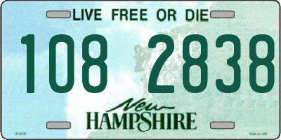 NH license plate 1082838