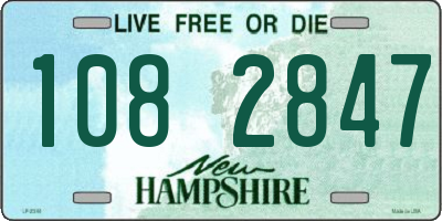 NH license plate 1082847