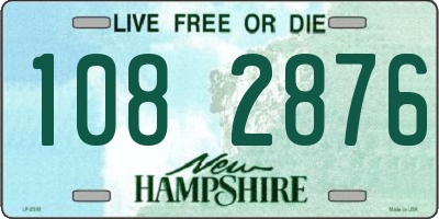 NH license plate 1082876