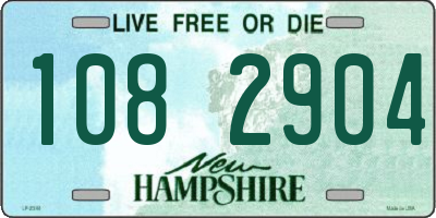 NH license plate 1082904