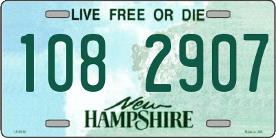 NH license plate 1082907