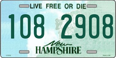 NH license plate 1082908