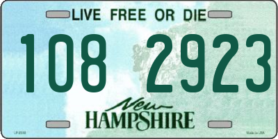 NH license plate 1082923