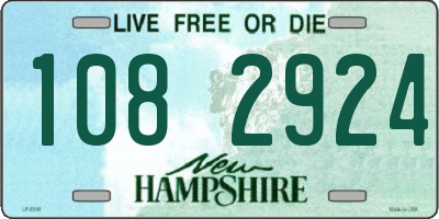 NH license plate 1082924
