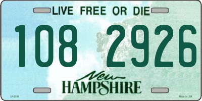 NH license plate 1082926
