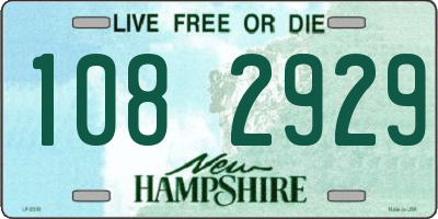 NH license plate 1082929