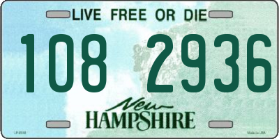 NH license plate 1082936