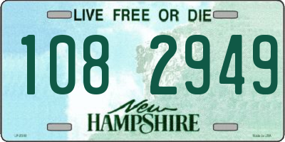 NH license plate 1082949