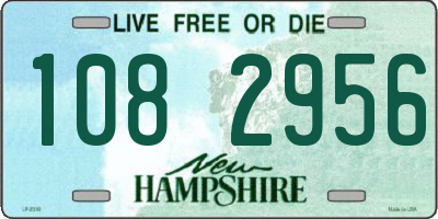 NH license plate 1082956