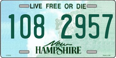 NH license plate 1082957