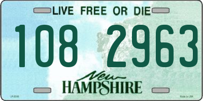 NH license plate 1082963