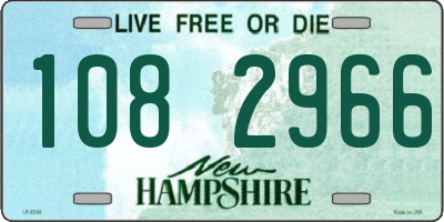 NH license plate 1082966
