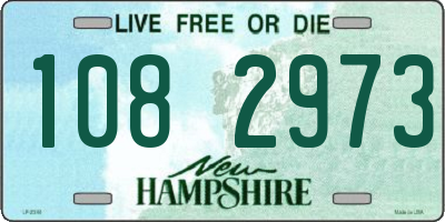 NH license plate 1082973