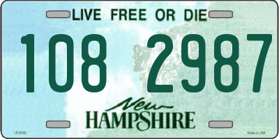 NH license plate 1082987