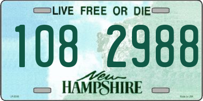 NH license plate 1082988