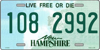 NH license plate 1082992