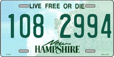 NH license plate 1082994