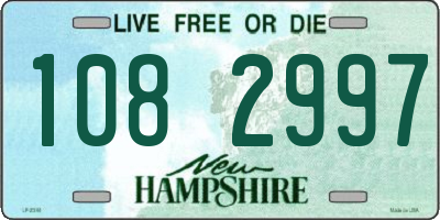 NH license plate 1082997
