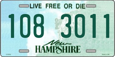 NH license plate 1083011