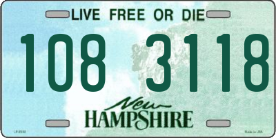 NH license plate 1083118