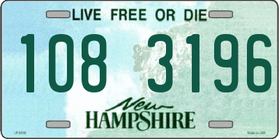 NH license plate 1083196