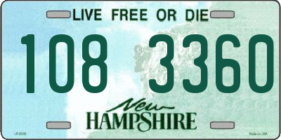 NH license plate 1083360