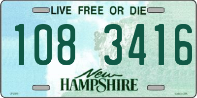 NH license plate 1083416