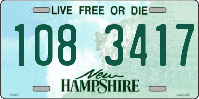 NH license plate 1083417