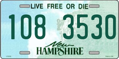 NH license plate 1083530