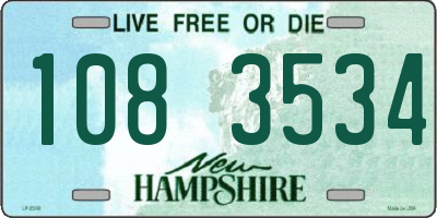 NH license plate 1083534