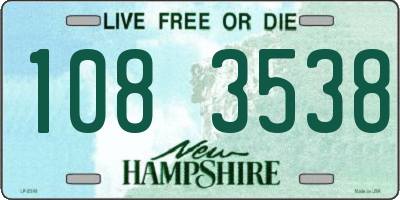 NH license plate 1083538