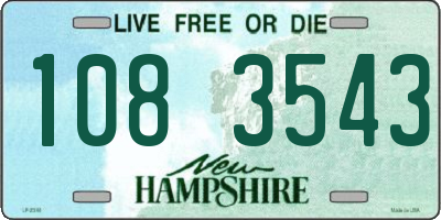 NH license plate 1083543
