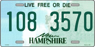 NH license plate 1083570