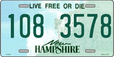 NH license plate 1083578