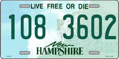 NH license plate 1083602