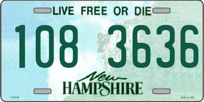 NH license plate 1083636