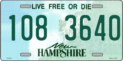 NH license plate 1083640