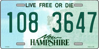 NH license plate 1083647