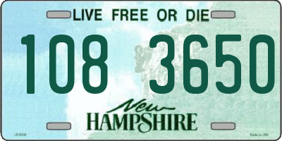 NH license plate 1083650