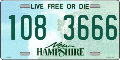 NH license plate 1083666
