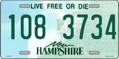 NH license plate 1083734