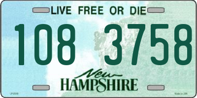 NH license plate 1083758