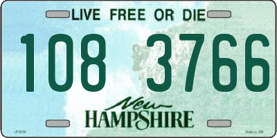 NH license plate 1083766