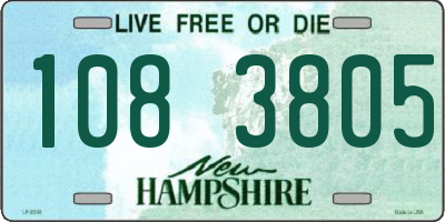 NH license plate 1083805