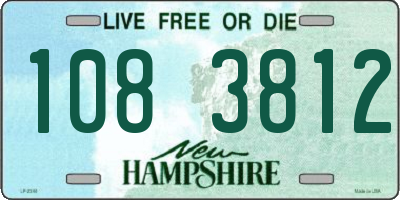 NH license plate 1083812