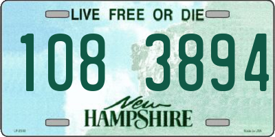 NH license plate 1083894