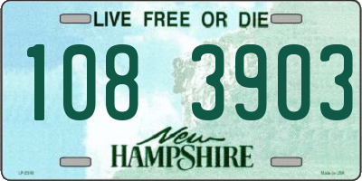 NH license plate 1083903