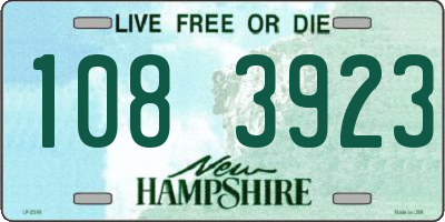 NH license plate 1083923